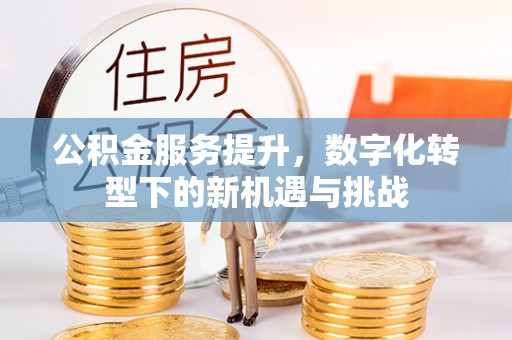 来安公积金服务提升，数字化转型下的新机遇与挑战