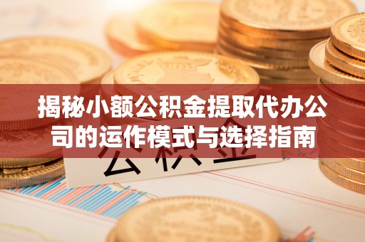 来安揭秘小额公积金提取代办公司的运作模式与选择指南