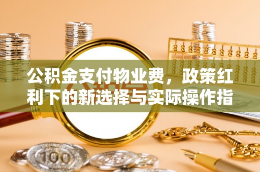 来安公积金支付物业费，政策红利下的新选择与实际操作指南