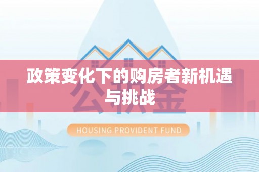 来安政策变化下的购房者新机遇与挑战